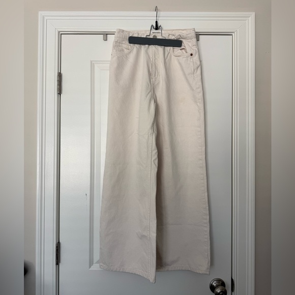 Reformation Cary High Rise Slouchy Wide Leg Jeans in Fior Di Latte (US 4/27) - Picture 3 of 6